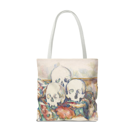 The Three Skulls by Paul Cézanne Tote Bag (AOP)