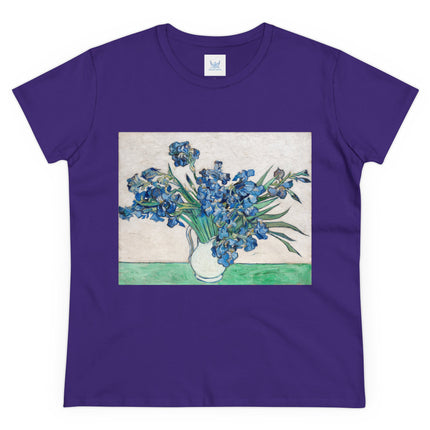 Irises by Van Gogh Women's Midweight Cotton Tee