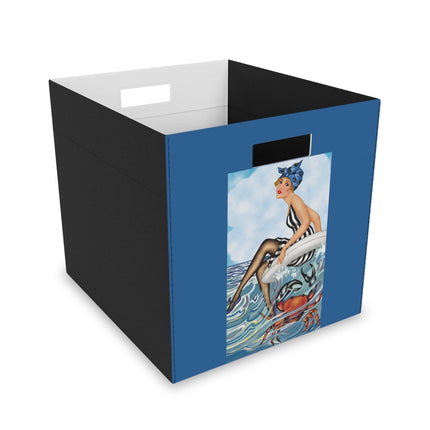 Playful Waves and Fashion Follies Felt Storage Box