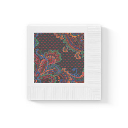 Design for a Carpet by Anonymous III White Coined Napkins