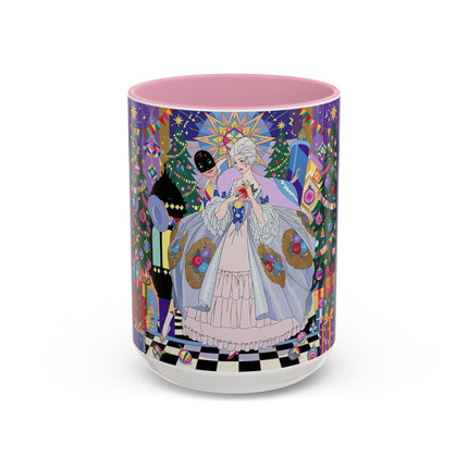🎄✨ The Lady Of The Christmas Ornament Colorful Mug – Art Deco Holiday Fantasy