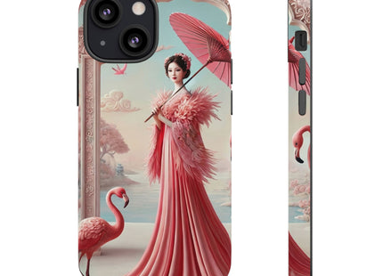Petals, Porcelain, and Flamingos Phone Cases