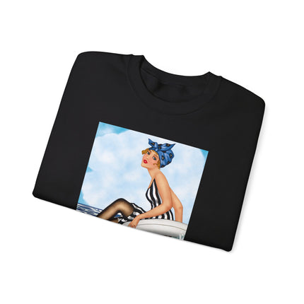 Playful Waves and Fashion Follies Heavy Blend™ Crewneck Sweatshirt