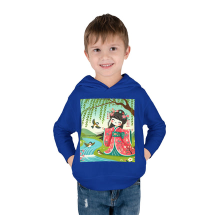 Sparrow Dance Geisha Fairy Toddler Pullover Fleece Hoodie
