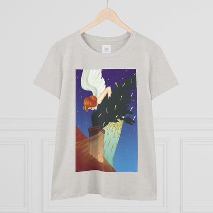 The Christmas Angel Women's Midweight Cotton Tee