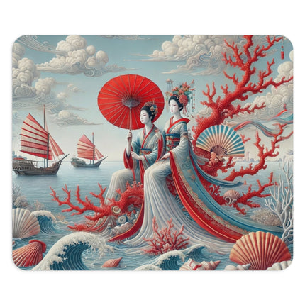 Ladies by the Quiet Sea Mouse Pad
