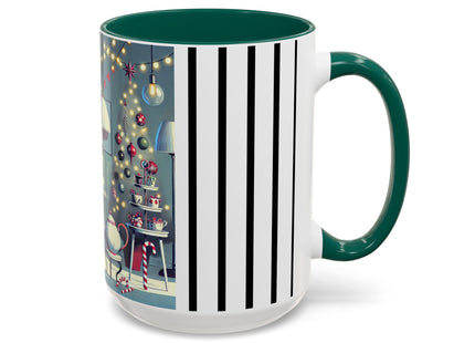 Whimsical Christmas Tea Party Colorful Mugs (11oz, 15oz)