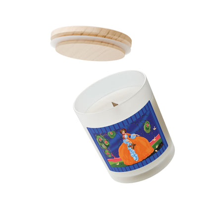 Spring Whispers Frosted Glass Candle, 11oz