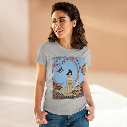 Minuit … ou l’appartement à la mode by George Barbier Women's Midweight Cotton Tee