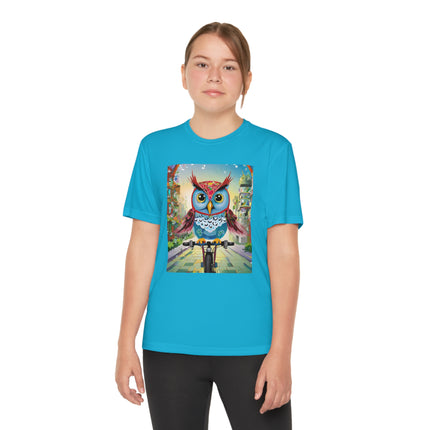 Cycling Owl Youth Competitor Tee – Urban Adventure & Playful Energy