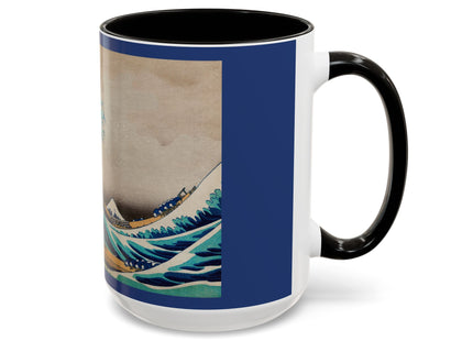 The Great Wave off Kanagawa by Katsushika Hokusai Colorful Mugs (11oz, 15oz)