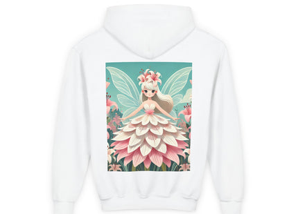 Lily Fairy in Bloom Youth Heavy Blend Hooded Sweatshirt