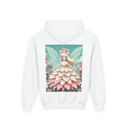 Lily Fairy in Bloom Youth Hooded Sweatshirt – Grace, Beauty & Gentle Magic