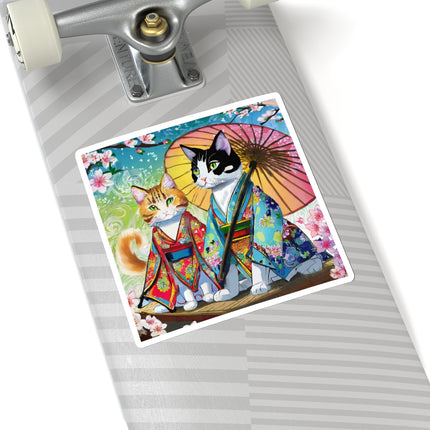 Kimono Kitties Kiss-Cut Stickers (4 Sizes)