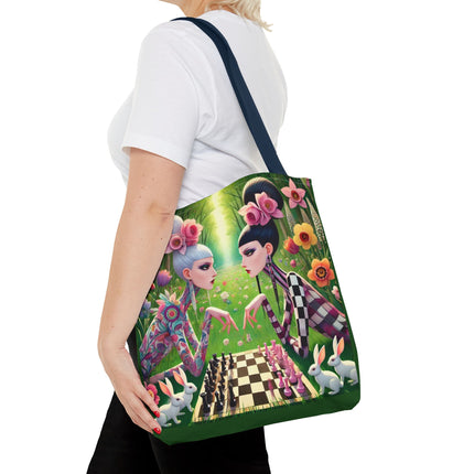 The Spring Gambit: A Fairy’s Move Tote Bag – Whimsical Chess & Spring Magic