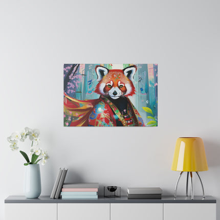 Cybernetic Red Panda Matte Canvas, Stretched, 0.75"