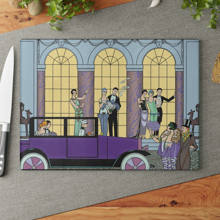 Au Revoir by George Barbier Glass Cutting Board