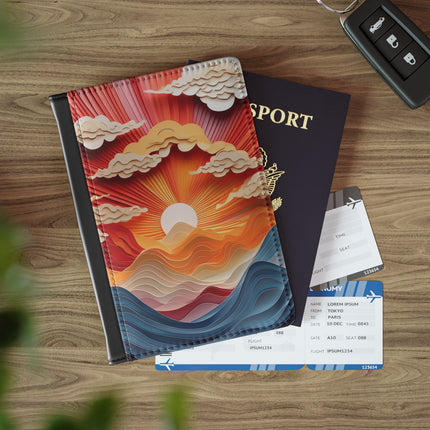 Vibrant Sunrise Sky Passport Cover
