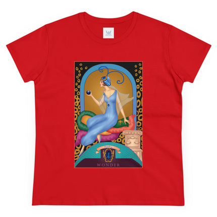 September & Sapphire (from the Gem Series) by Sofia Chiostri Women's Midweight Cotton Tee