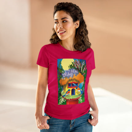Birdhouse Haven Women's Midweight Cotton Tee