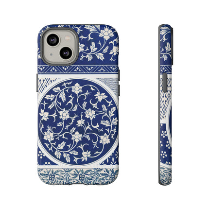 Blue Flower Pattern by Owen Jones Phone Cases