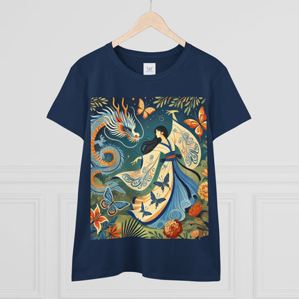 Fairy Waltz in the Butterfly Garden Cotton Tee