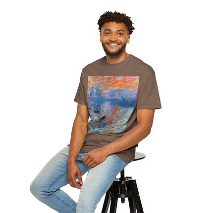 Sunrise by Claude Monet Unisex Garment-Dyed T-shirt