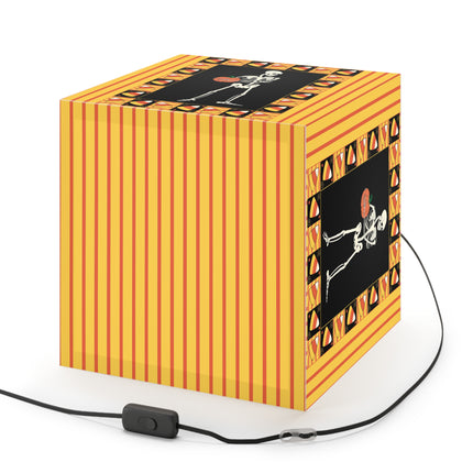 Candy Corn Skeleton Light Cube Lamp