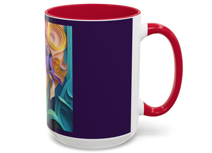 The Elegant Iris Flower Colorful Mugs (11oz, 15oz)