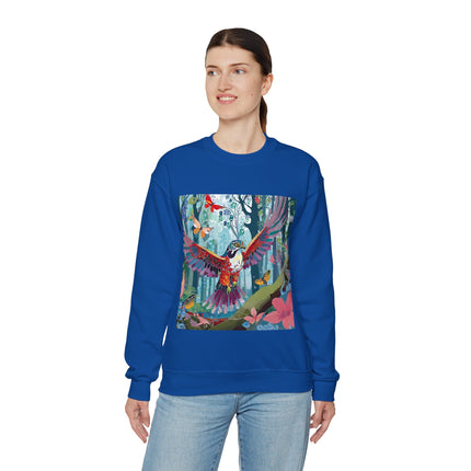 Colorful Raptor Unisex Heavy Blend™ Crewneck Sweatshirt