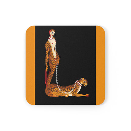 Leopard Queen Coaster – Wild Beauty & Art Deco Glamour