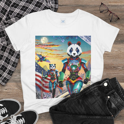 Cyber Punk Robots Cotton Tee