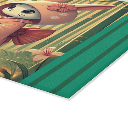 Geisha Kitten’s Easter Glass Cutting Board