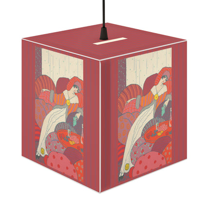 Les Coussins by Georges Lepape Light Cube Lamp