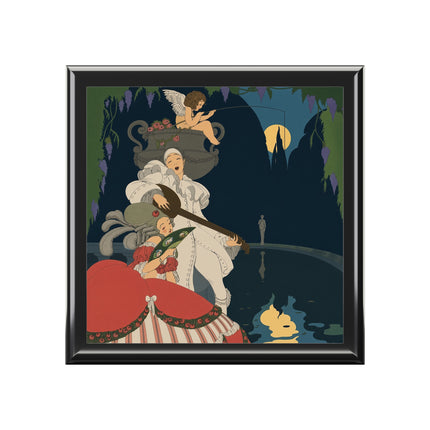 🌙🎶 The Moonlight Serenade Jewelry Box – Art Deco Romantic Nocturne