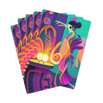 Dance of the Skeleton Ballerinas Playing Cards