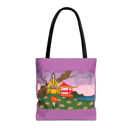 Elegance and Blooms: Vintage Glamour in Springtime Splendor Tote Bag (AOP)