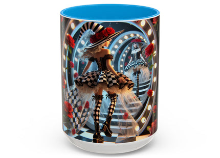Halloween Witch Through the Mirror Colorful Mugs (11oz, 15oz)