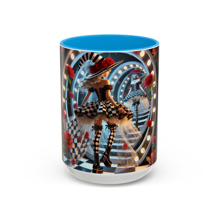 Halloween Witch Through the Mirror Colorful Mugs (11oz, 15oz)