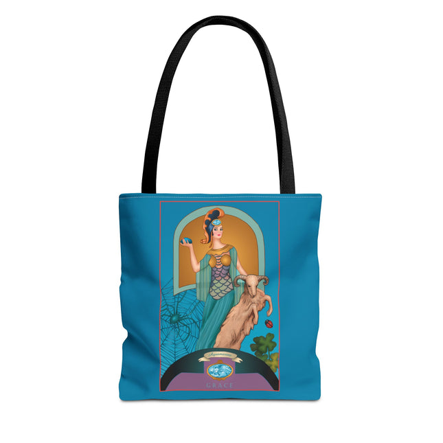 Astrology Gem Series: March & Aquamarine Tote Bag