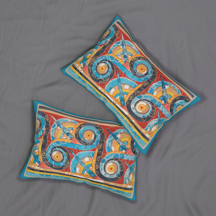 Reproduction of S-Spiral Frieze by Emile Gilliéron Spun Polyester Lumbar Pillow