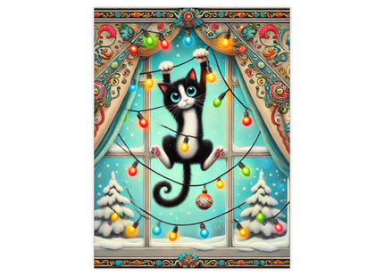 Mischief in Tinselland Ceramic Tile