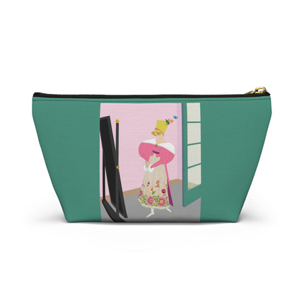 The Yellow Hat Cosmetic Bag – Whimsical 1920s Vogue Elegance
