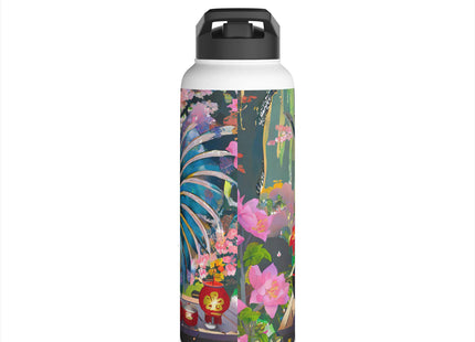 Cyberpunk Rooster Stainless Steel Water Bottle
