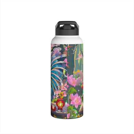Cyberpunk Rooster Stainless Steel Water Bottle
