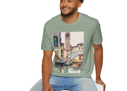 A Bridge and Campanile, Venice by John Singer Sargent Softstyle T-Shirt