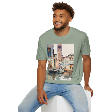 A Bridge and Campanile, Venice by John Singer Sargent Softstyle T-Shirt
