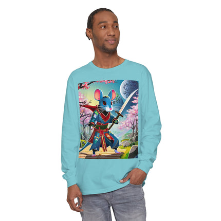 Cyber Samurai Rat Long Sleeve T-Shirt