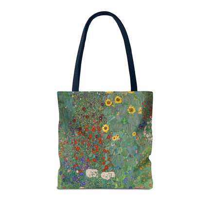 Farm Garden with Sunflowers by Gustav Klimt Tote Bag (AOP)