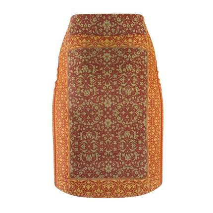 Arabesques by Émile Prisse d'Avennes Women's Pencil Skirt (AOP)